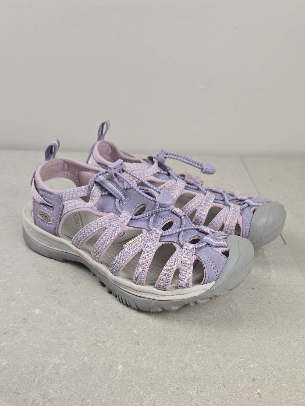 KEEN Whisper Women’s Lavender Sport Sandals Hiking Water Shoes Gorpcore Size 9